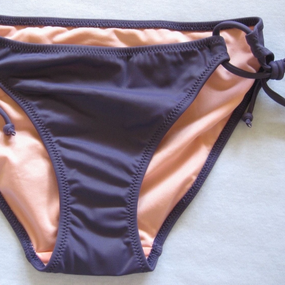 VS Bow Bikini Bottom Swim Side Tie Rich Grape XS
